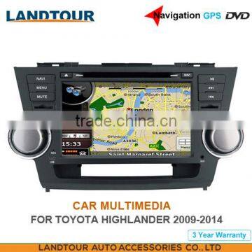 Car multimedia Navigation GPS DVD for toyota Highlander 2009-2014 CE FCC ROHS