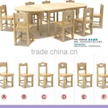 2016 Cheap Wood Tables and Chairs for children