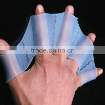 Hot selling Soft Silicone Swimming Fins Hand Webbed/ Flippers Swim Gear Training Gloves