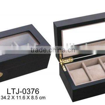 Premium Wooden Watch Package Box With Lid photo-2