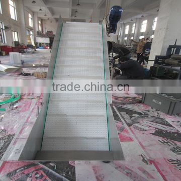 plastic belt lifting conveyors for food production line