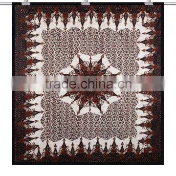 Brown mandala tapestry indian tapestry bedspread bohemian hippie tapestry beach throw home decor ethnic tapestry large size