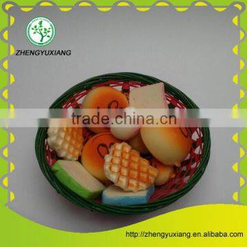 Handmade bamboo basket for holding bread and snack