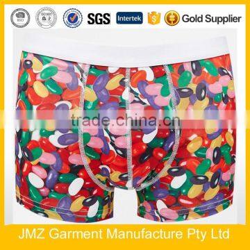 90% Polyester 10% Spandex Sublimation Colorful Colorful Men Boxer