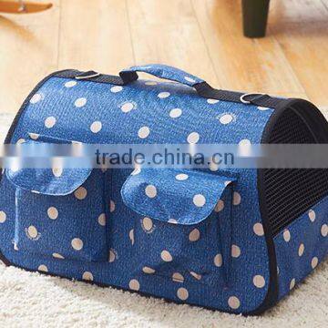 Personal foldable designer pet carriers breathly and durable