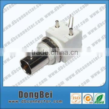 radio frequency bnc female right angle plastic pin and socket connector