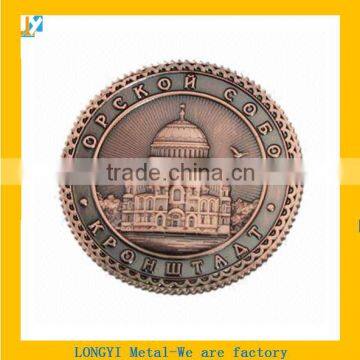 old europe tourist souvenir coin engraved sight spots