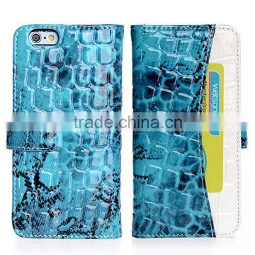 2016 Fashion Trend Shenzhen Factory Card Slots Wallet Crocodile Phone Covers for Iphone 6/6s Supplier's Choice photo-3