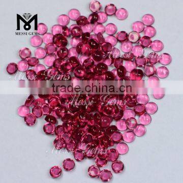 China Manufacturer Custom Round CAB Pink Sapphire Stone Glass