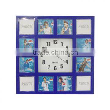 QUARTZ CLOCK with photo frame &WALL CLOCK&PLASTIC WALL CLOCK