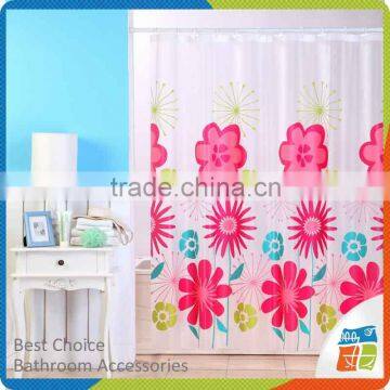 2016 latest vinyl shower curtain printing