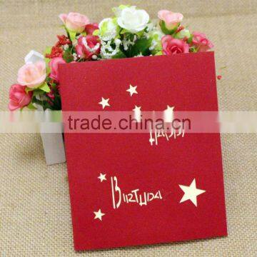 fashion 3D greeting card wished card gift card for wedding invitation card