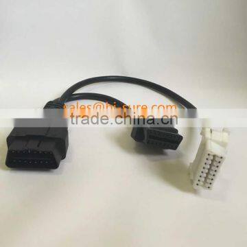 auto wire harness connector OBDII/OBD2 16 pin male and female connector for OBD2 scanner