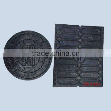 Nodular iron manhole cover