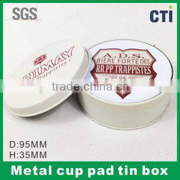 metal cup pad can tin box