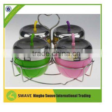 2016 Apple Shape Colorful Stainless Steel Seasoning Pot P77150 photo-5