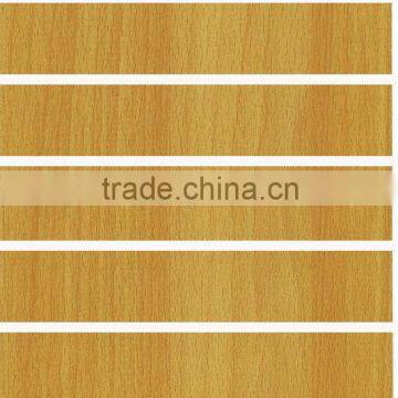 beech melamine mdf slatwall panel with aluminum insert