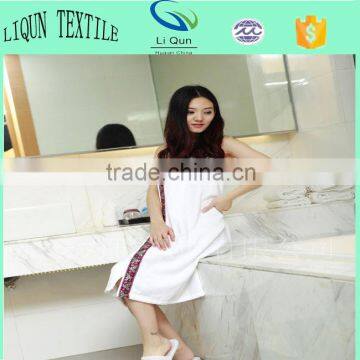 White Cotton Bath Towel Velour Body Warp Good Absorption Towel