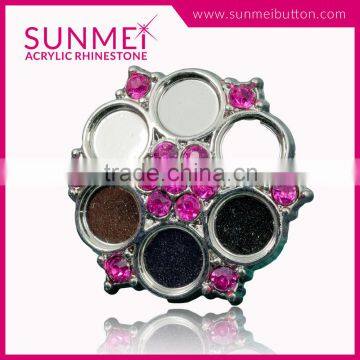 Wholesale Sunmei New Products 25mm Pearl Rhinestone Buttons Covers