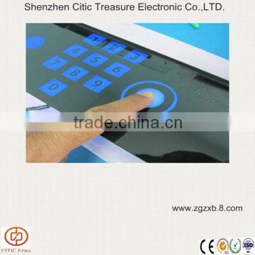 Lighted button capacitive touch