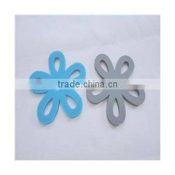 Customized promotional gifts durable flower silicone coaster