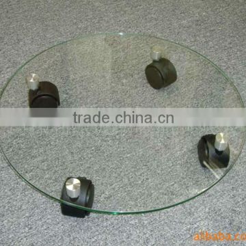 ivory and lucid round tempered glass flowerpot bracket