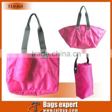 cheaper polyester folded shopping bag