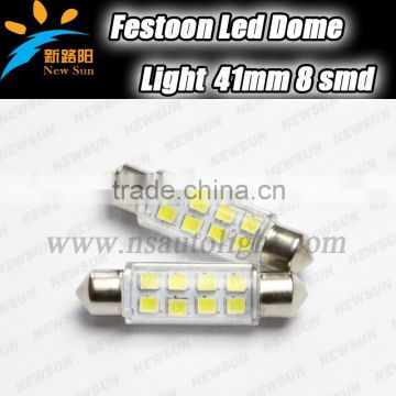 100% Manufacturer led license plate lights car door lights, 41mm 8SMD 2835 auto led festoon dome lights