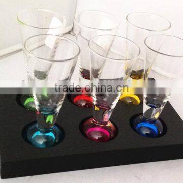 personalized shot glass with half ball bottom