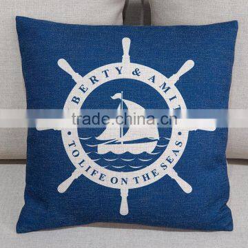 Home Decorative Throw Pillow Covers Custom Photo Printed Nautical Patterns Cushion photo-2
