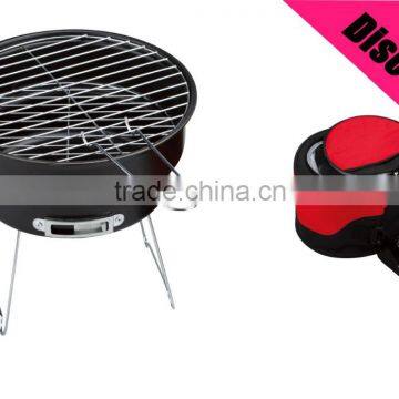 Mini portable enamal grill with foldtable legs and cooler bag