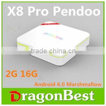 Amlogic tv box android 6.0 hd video amlogic S905X Pendoo X8+ Pro KODI 16.1 S905X 2g 16g wholesale android