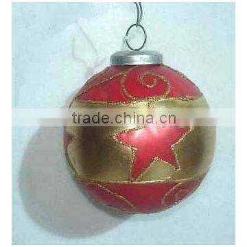 Christmas Glass Hanging Decoration Ornaments