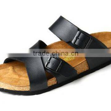 New black fashion wooden shoes for man