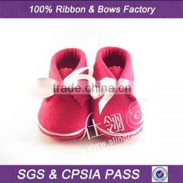 Kids Shoe Decoration Lovely Ribbon Bowknot Cheap Silk Ribbon