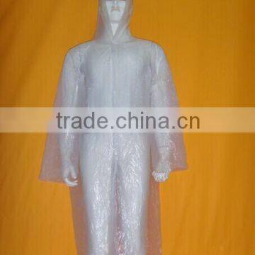 Wholesale Clear Plastic Disposable Rain Coat with Hood