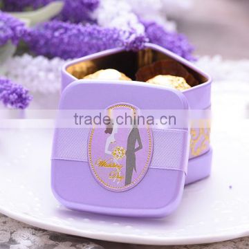 square creative paper Gift Box candy box chocolate for wedding and party