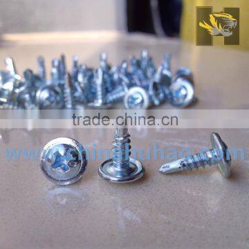 C1022 stainless white button head Tek screw with head mark