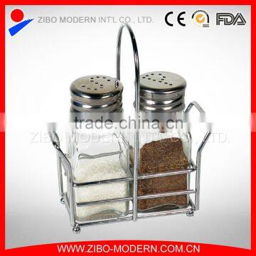 high quality salt pepper bottle glass spice jar with spice rack