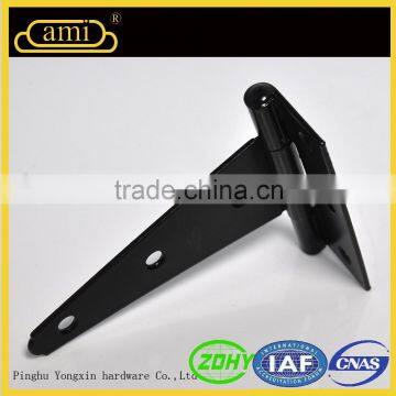 Iron Zinc Plated Black American Heavy Duty T Hinge for Wooden Door