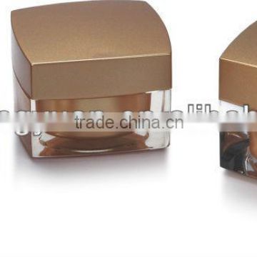 Cosmetic PMMA Acrylic Taper Round Packaging Cream Jars