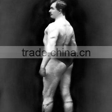 Bodybuilder's Back and Partial Left Profile 12x18 Giclee on canvas