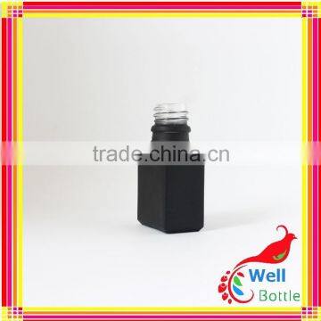 15ml 30ml Solid Matte Frosted Rectangle Black Glass Dropper Bottles Wholesale for e Liquid e Juice Vape Juice GR193R photo-2