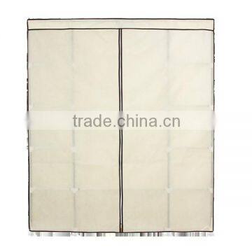 Fabric Hanging Rail Storage Shelves Cupboard Wardrobe Clothes