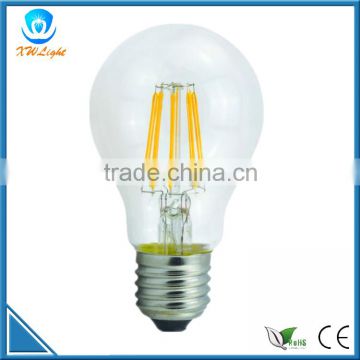 6w A60 e27 high power led filament bulb