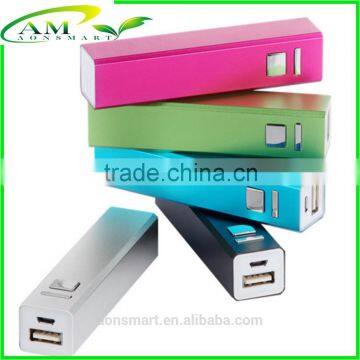 Aluminum alloy promotional power banks 2200mah