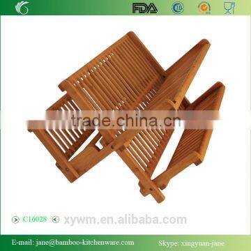 Beautiful and Durable Bamboo Collapsible Dish Rack