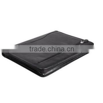 Boshiho Dark Brown Crazy Horse Cowhide Leather Portfolio Folder photo-3
