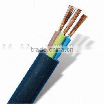 flexible copper conductor pvc insulated pvc sheathed black electrical wire