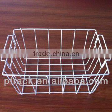 Dirty cothes chrome wire mesh baskets